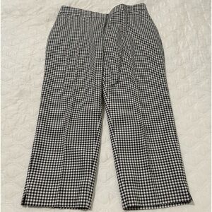 Rafaella Capri Checker black/white with stretch Size 10